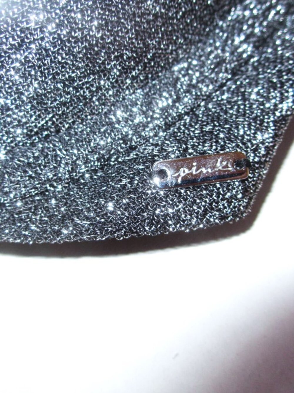 PINK Victoria Secret Swim Push Up Bikini Top XXL - 40D 42C 42D Glitter Black nwt - Picture 6 of 8